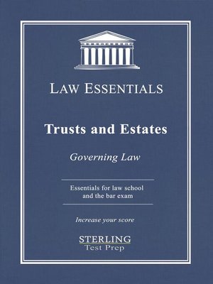 cover image of Trusts and Estates, Law Essentials